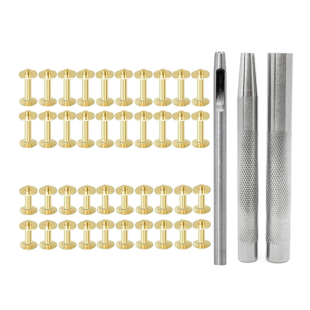 Buxuaaaa Type B 0.55/0.75Inch Copper/Brass Double Cap Riveting Metal Studs With Pliers Fixing Set For Leather Crafting Studs Rivets