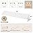 Bedluxe King Wedge Pillow Headboard, Bed Wedge Pillow for Headboard, Bed Gap Filler King - Fill The Gap (0-3.5), Mattress Gap Filler(White, 76x6.5x4.5)