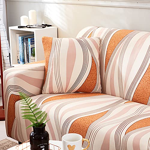 Midodo Printed Couch Cover Stretch Sofa Covers Patterned Loveseat Slipcovers For 2 Seater Cushion Couch Love Seat Set Sx (2 Seater/Loveseat) #TOP2
