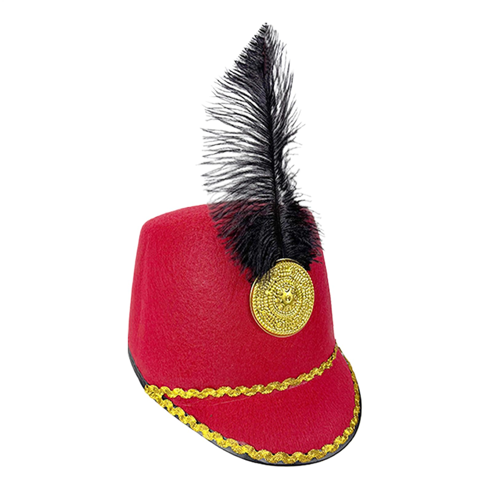 tulahkomen Marching Band Hat Adult Role Play Toy Soldier Hats Major Dress Nutcracker Cosplay Costume