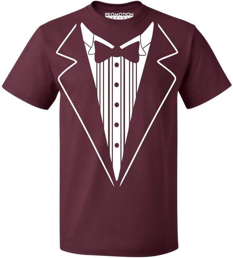 P&B Tuxedo White Funny Men's T-Shirt