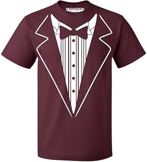 P&B Tuxedo White Funny Men's T-Shirt
