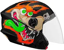 CAPACETE ABERTO PRO TORK NEW LIBERTY 3 COYOTE BRILHANTE PRETO TAM. 56