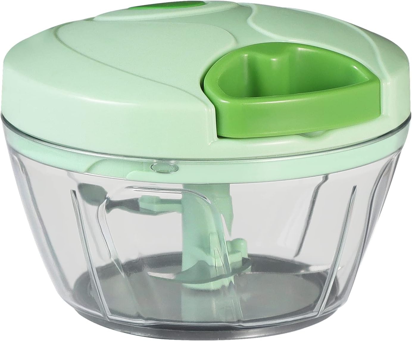 Vegetable Chopper Manual Food Processor, Versatile Veggie Chopper Cutter for Salad, Garlic, Nut, Onion, and More - Efficient Hand-Powered Kitchen Tool for Fast, Easy Meal Prep (Small Chopper)