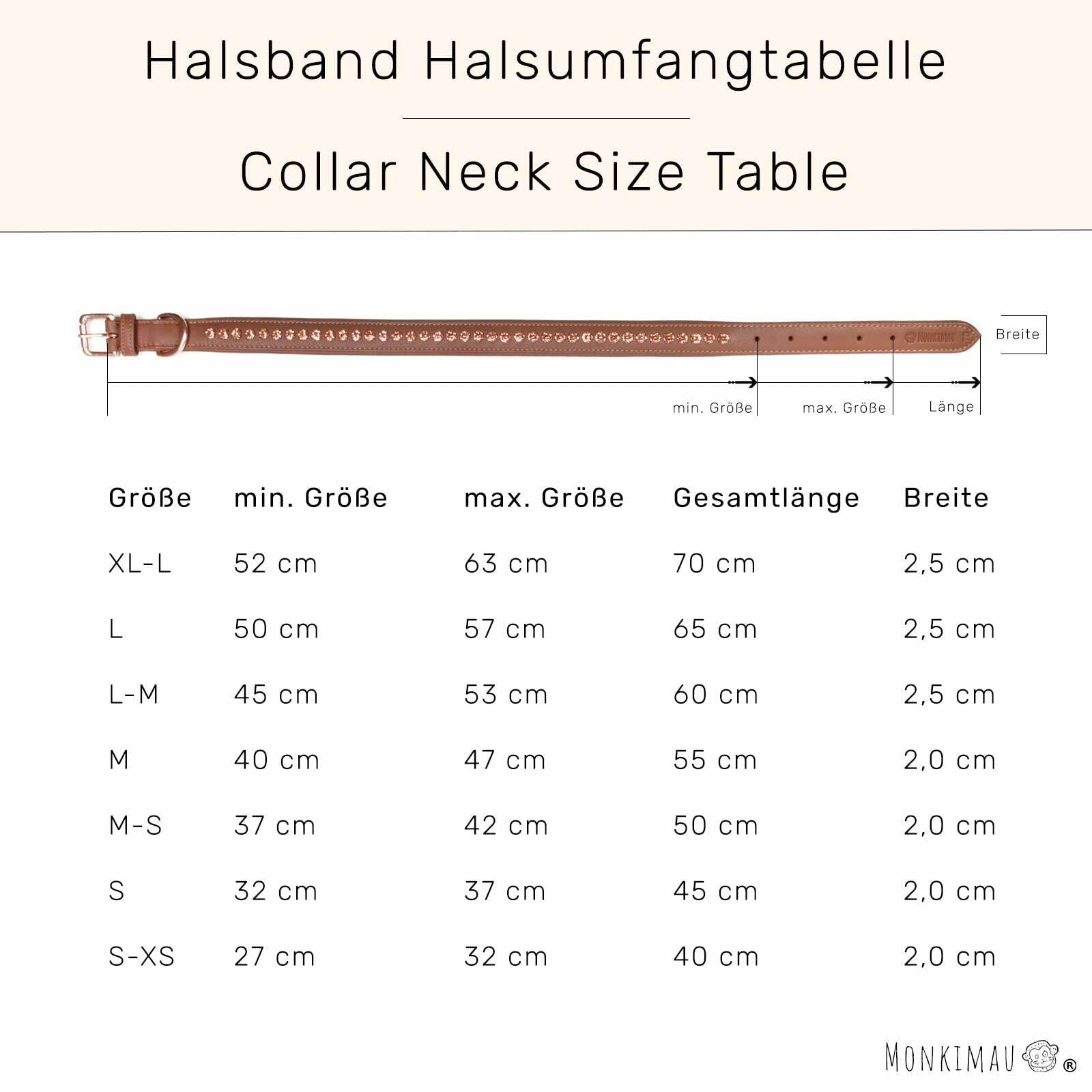 Monkimau Halsband Hund echt Leder Hunde Halsbänder braun gepolstert mit Kristallen Lederhalsband verstellbar Dog Collar Hundehalsband (XS-S: 20mm x 40cm)