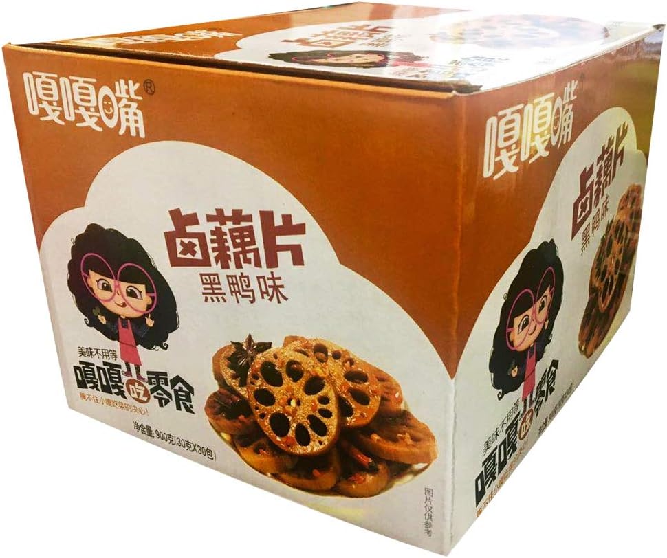 GAGAZUI Vegatable dish snacks, 30 Sachets / 900g (Duck Flavored Lotus Root)