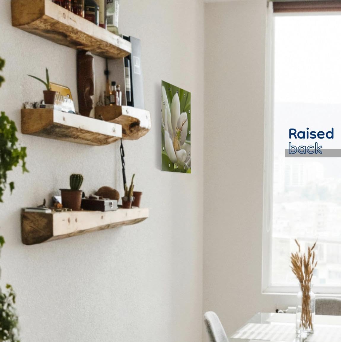 3dRose dpp_83298_3 Magnolia Tree Flower Blossom NA01 AJE0189 Adam Jones Wall Clock, 15 by 15-Inch