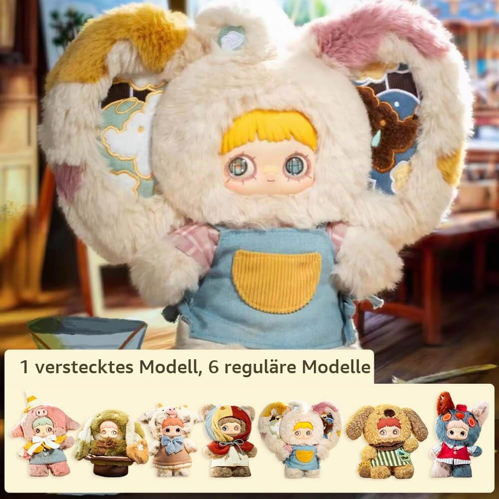 niannyyhouse Große Plüsch Puppe Blind Box Maymei Paradise Ruinen 400% Serie, gepolsterte Sammelbare Figuren (1ST)