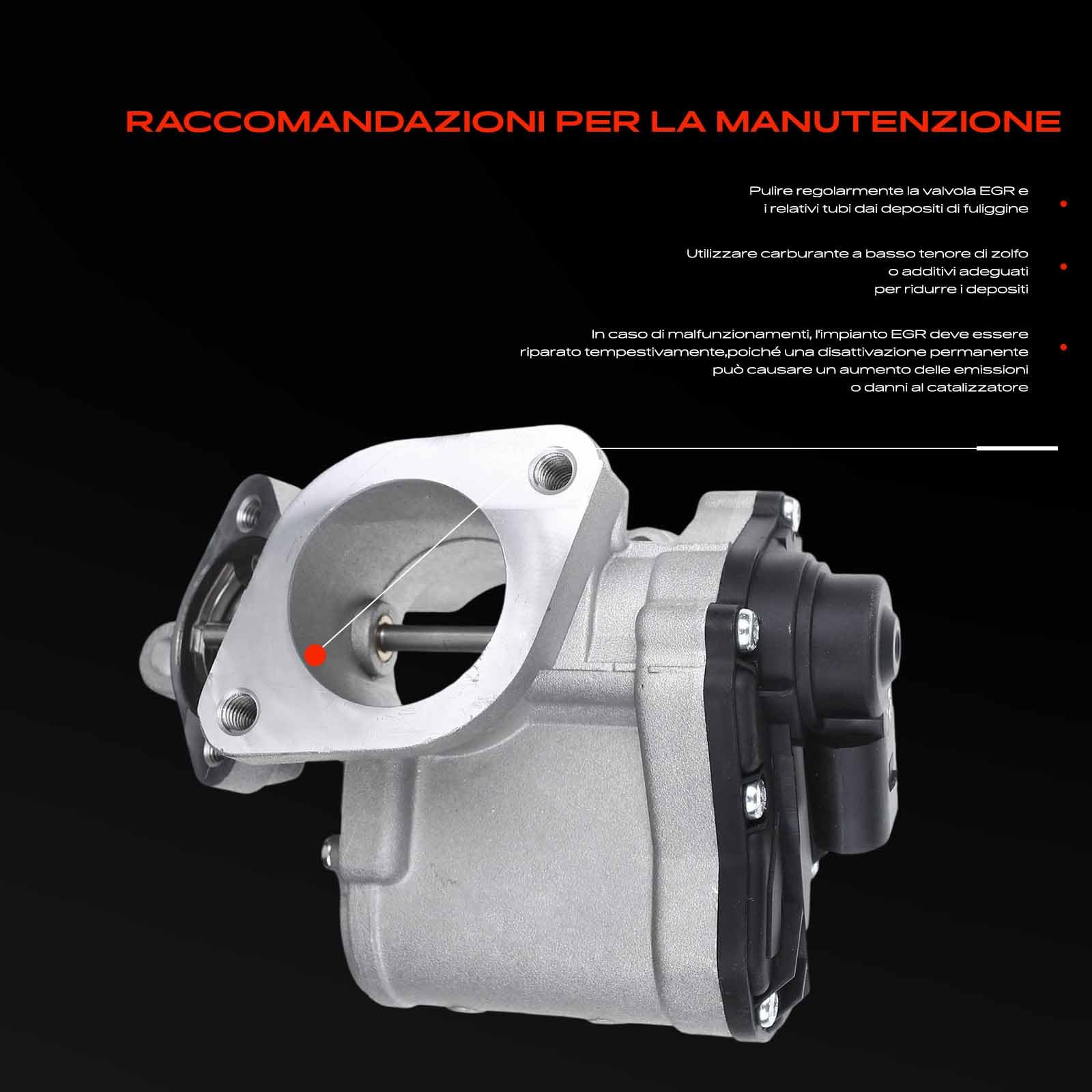 Frankberg Valvola EGR Compatibile con Megan.e II BM0/1 CM0/1 1.9 dCi Laguna II Grandtour KG0/1 1.9 dCi Laguna II BG0/1 1.9 dCi Grand Vitara II JT TD TE 1.9 DDiS AWD Scénic II JM0/1 1.9 dCi 8200507299