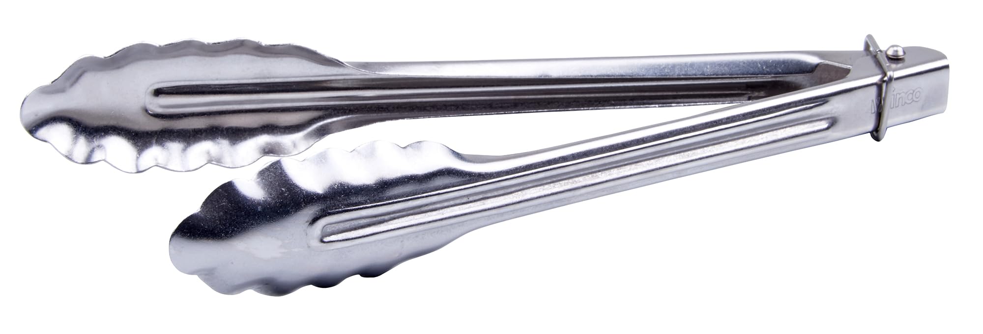 Winco Pinzas de acero inoxidable con anillo de bloqueo (9 pulgadas)