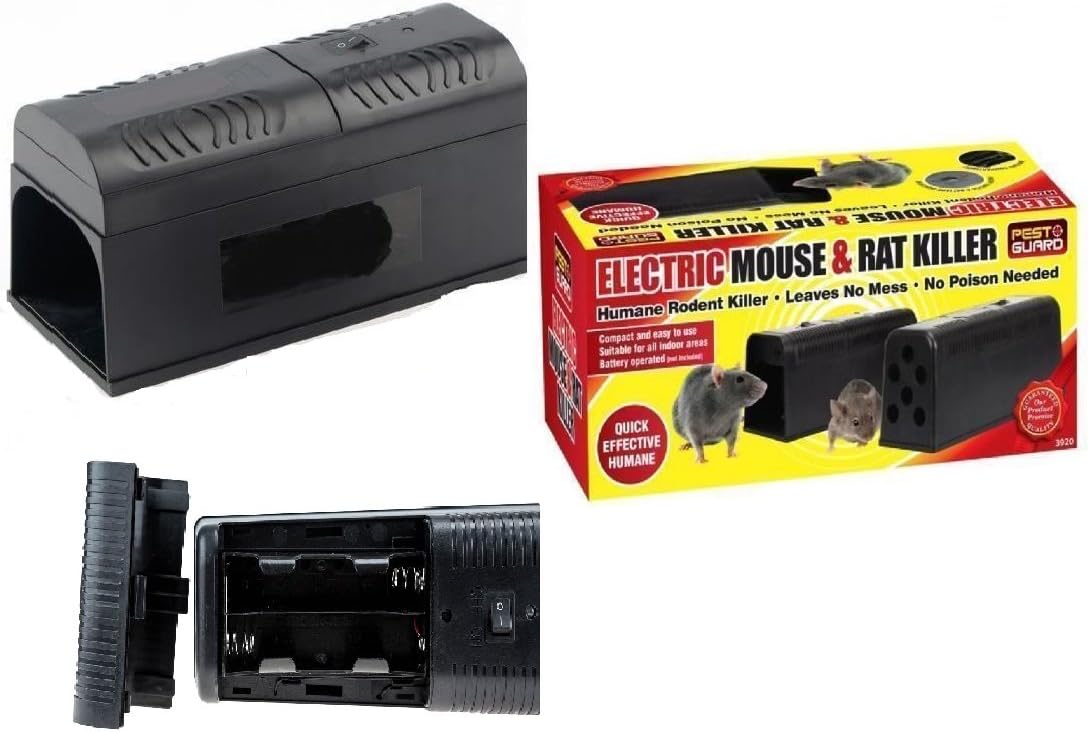 Pest Guard Electronic Rat & Mouse Rodent Killer Pest Control Electric Shock Trap Device