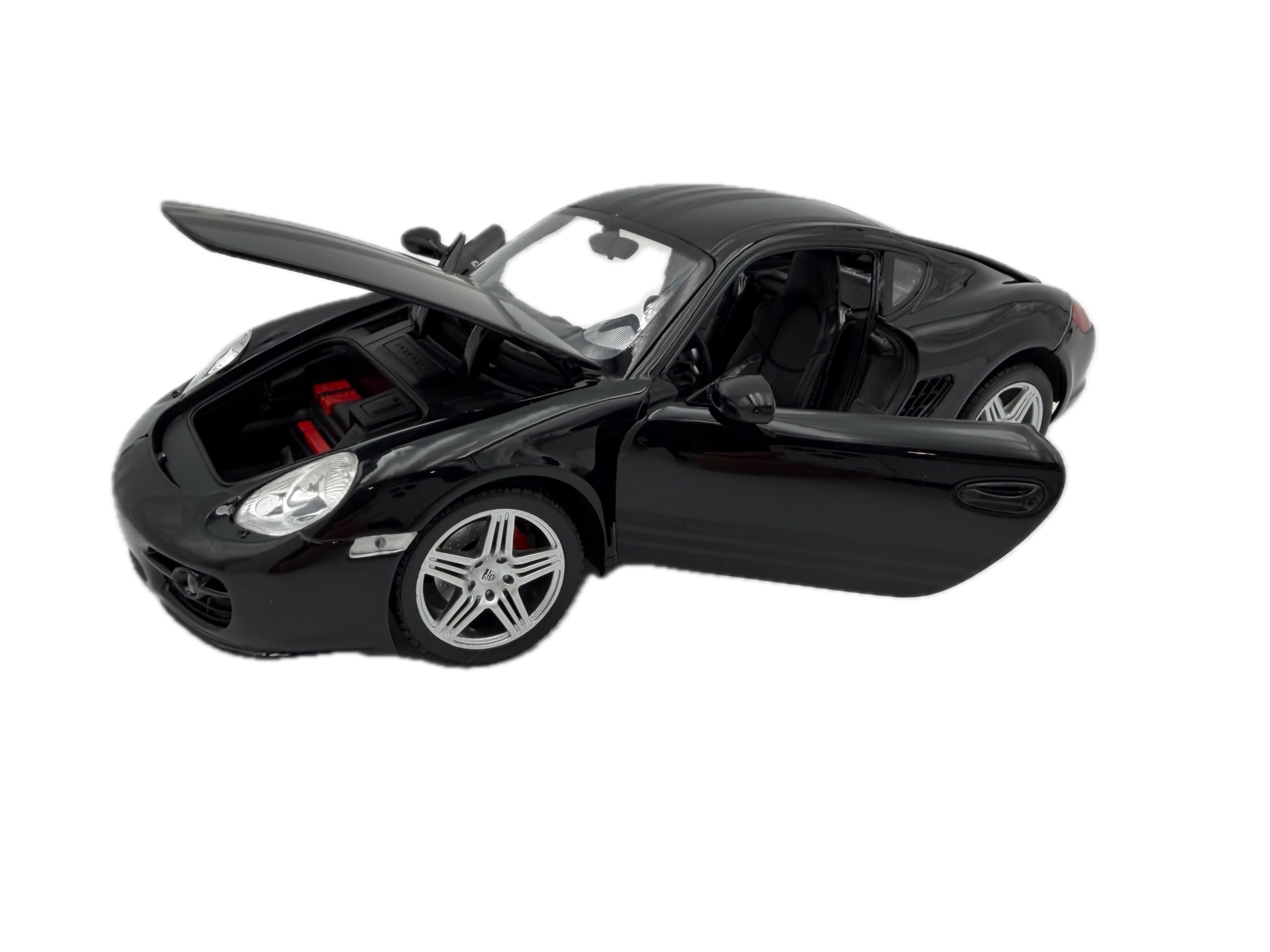 Porsche Cayman S Design Ed.1 Modellauto 1:18, schwarz - Detailgetreues Sammlermodell I GT Marketing I Miniatur Fahrzeug (Museum Edition)