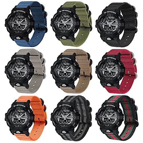 Image of Lijinlan Nylon Replacement Strap for Casio G-Shock Watch Model DW-5600E, DW-5600, DW-5600BB, DW-5700, DW-6900, GW5610, DW-D5500 Series Accessory