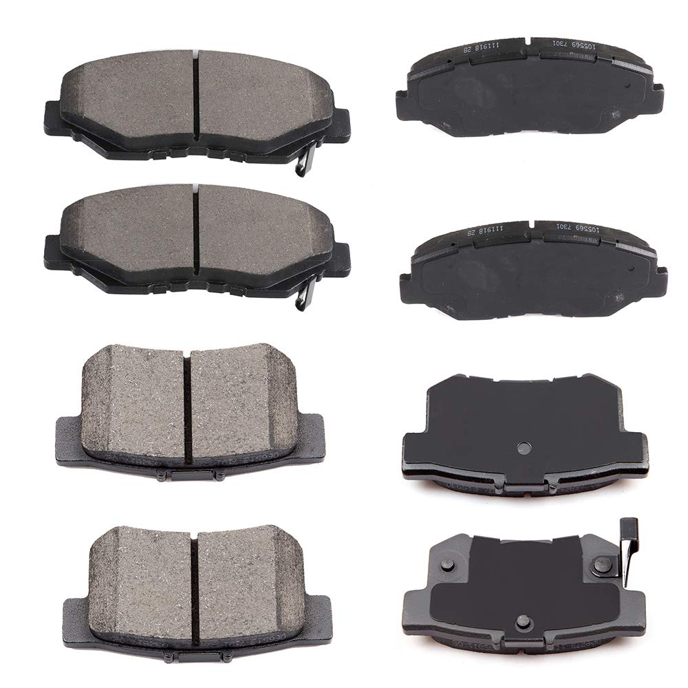cciyu D958 D537 Ceramic Front Rear Brake Pad Set Fit For 2013-2015 For Acura ILX 2003-2007 For Honda For Accord 2012-2015 For Honda Civic