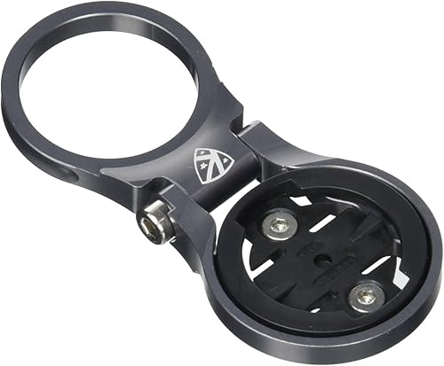 K-Edge Soporte para computadora de bicicleta con vástago ajustable Garmin Gun Metal