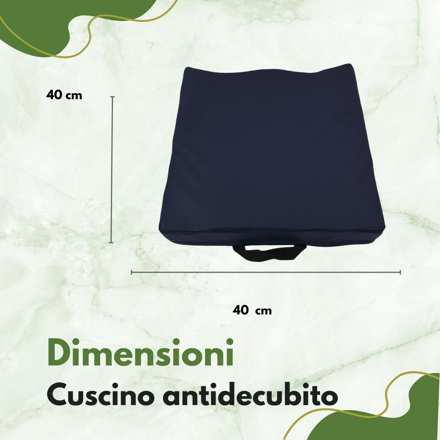 TERMIGEA Cuscino antidecubito con base anotomica preformata e fluido automodellante. 003HALTO 7CM Cuscino decubito per la prevenzione delle piaghe da decubito. Cuscino antidecubito per carrozzina