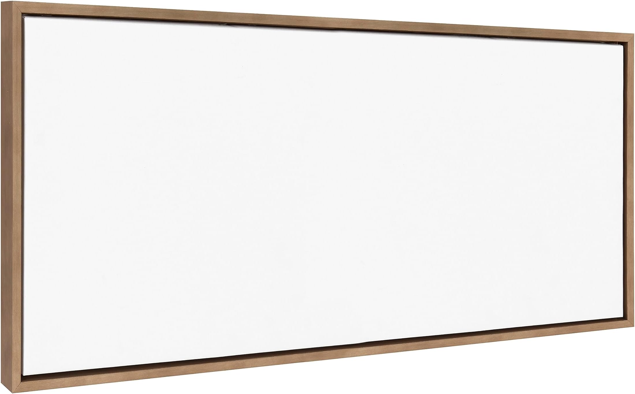 Kate and Laurel Sylvie Blank Framed Canvas Wall Art, 28x38 Natural, Modern Empty Canvas for Paint-Your-Own Art, Premium Already Framed
