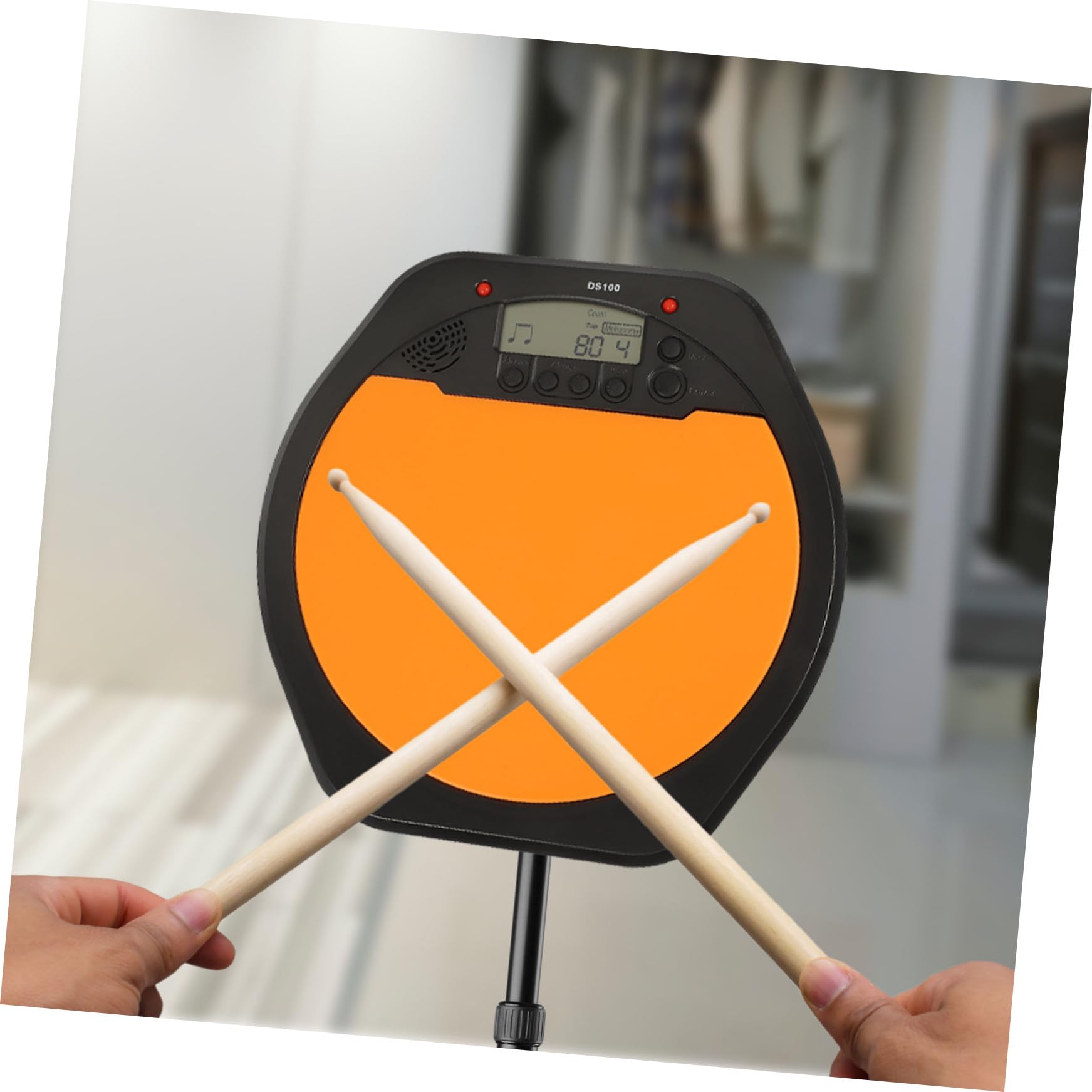 Metrónomo de Batería Electrónico Digital Pantalla Lcd, Pad de Simulación para Baterista Digital, Metrónomo de Entrenamiento Portátil para Práctica Musical