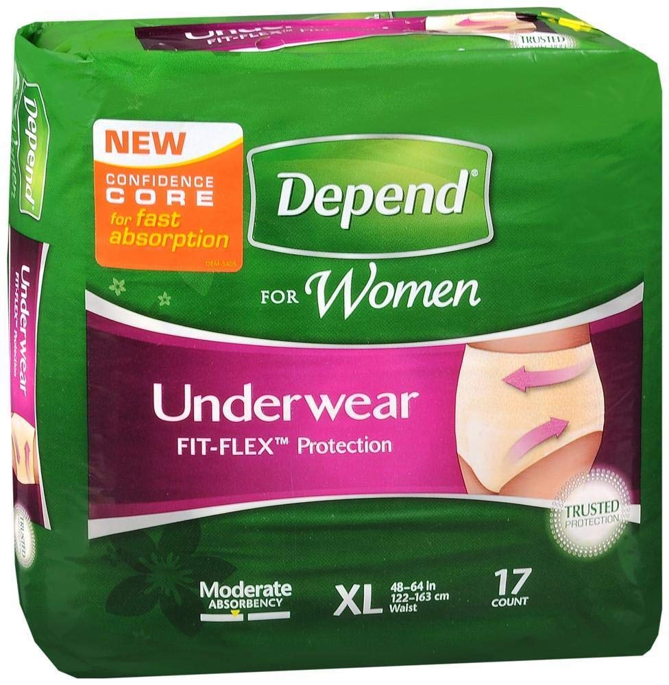 KimberlyClark 38529 Depend Fitted Brief Max Protection Underwear