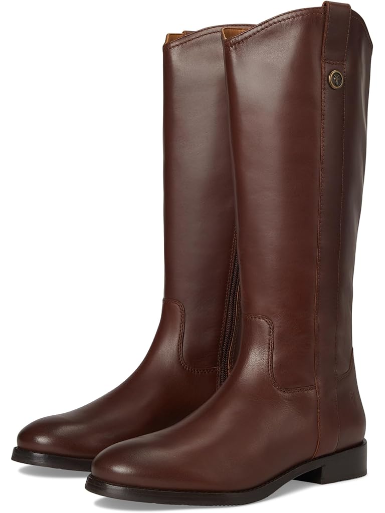 Brown Frye Melissa Button Tall Inside Zip
