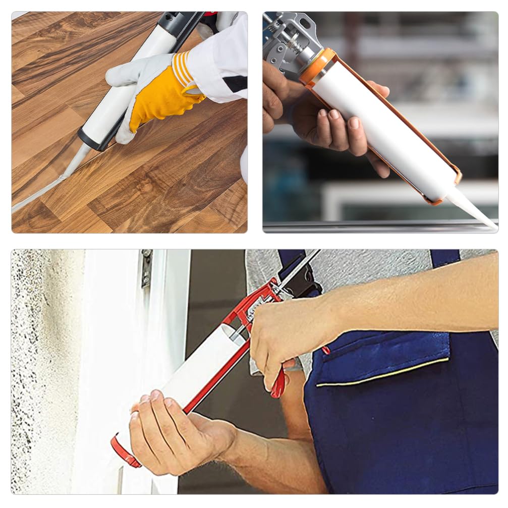 Hemobllo 15pcs Refillable Caulk Tubes Multi-Functional Empty Sealant Containers for Easy Repairs Compatible Sealants Convenient Pointed Tip Design for Cracks and Leaks