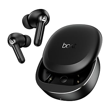Boat 2025 Launch Airdopes Prime 413, 4Mics ENx, 50hrs Battery, Multipoint, App Support, BT v6.0, 12mm Drivers, ASAP Charge, Bluetooth Earbuds, TWS Ear Buds Wireless Earphones with mic (Active Black)