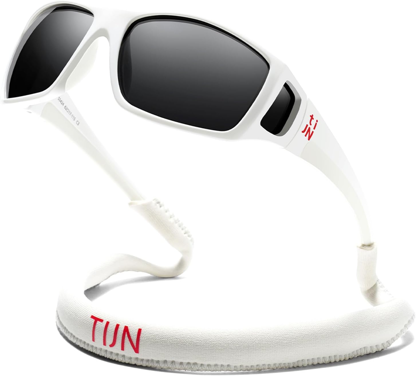TIJN Polarized Wraparound Sunglasses for Men & Women-UV400 TR90 with Floating Strap for Skiing Snowboarding Winter Outdoors