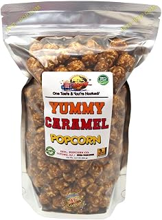 All Natural, Old Fashioned Yummy Caramel Popcorn made with Organic Popcorn & NO Preservatives! (1/2 Gallon) 12.5 oz