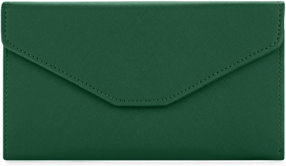 Sookiay Womens Envelope Clutch Wallet - Deep green