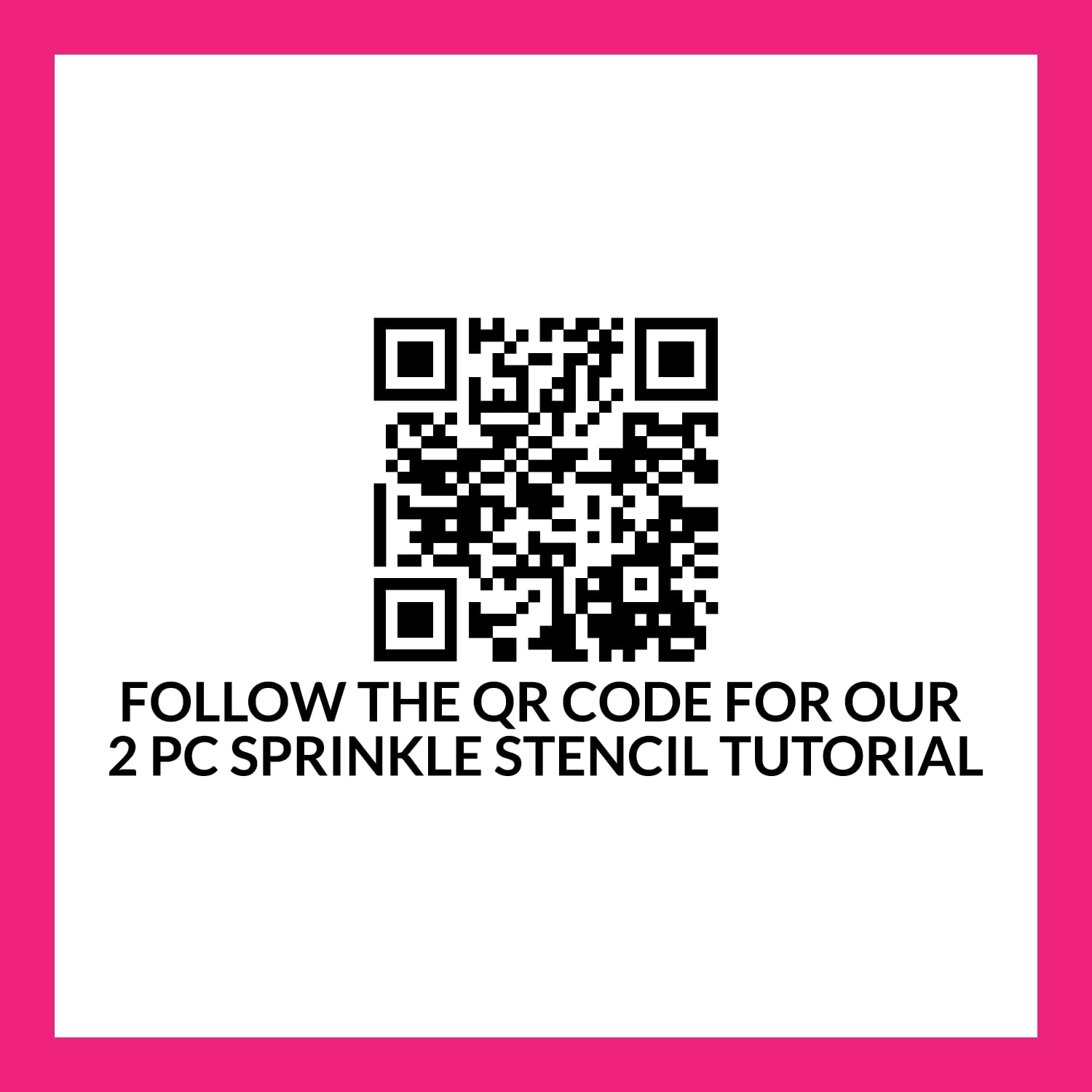 Chunky Candy Cane 2pc Sprinkle Stencil