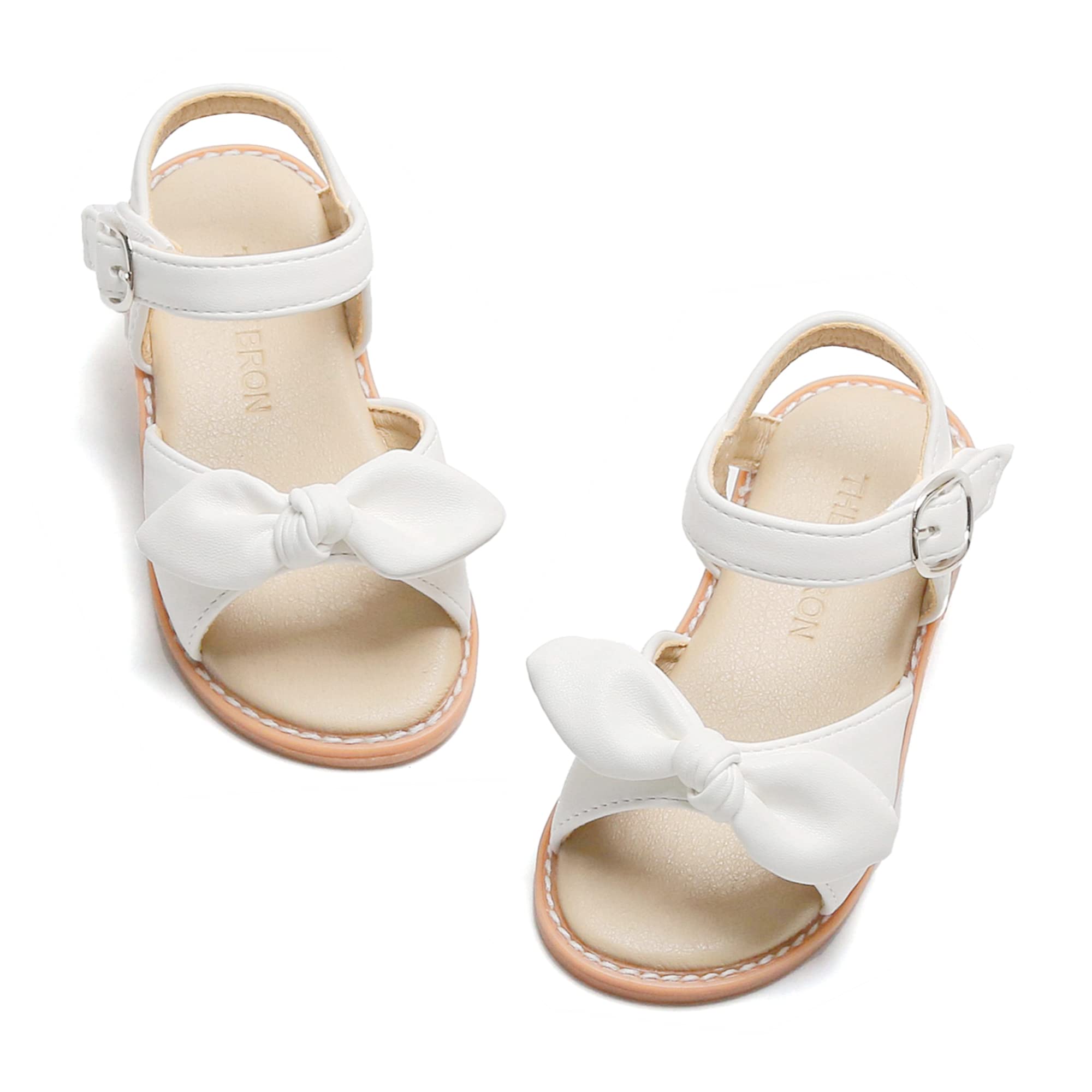 White Toddler Girls Sandals Sandalias para Nias