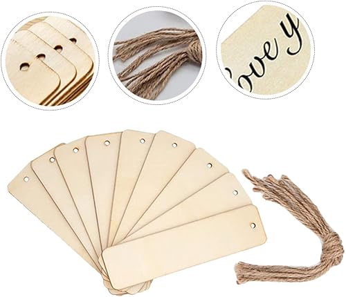 Miniatura 8 de Beautiful 20Pcs Wooden Blank Bookmark Blank Bookmarks Wooden Bookmarks Wood Bookmark DIY Bookmarks Graffiti Blank Bookmarks Graffiti Bookmarks