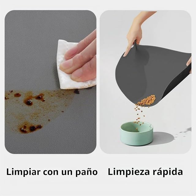 Foto 5 de 7 de Alfombrilla De Silicona para Comederos De Perros Y Gatos,Alfombra Comedero Perro,Mat para Comer Dog…
