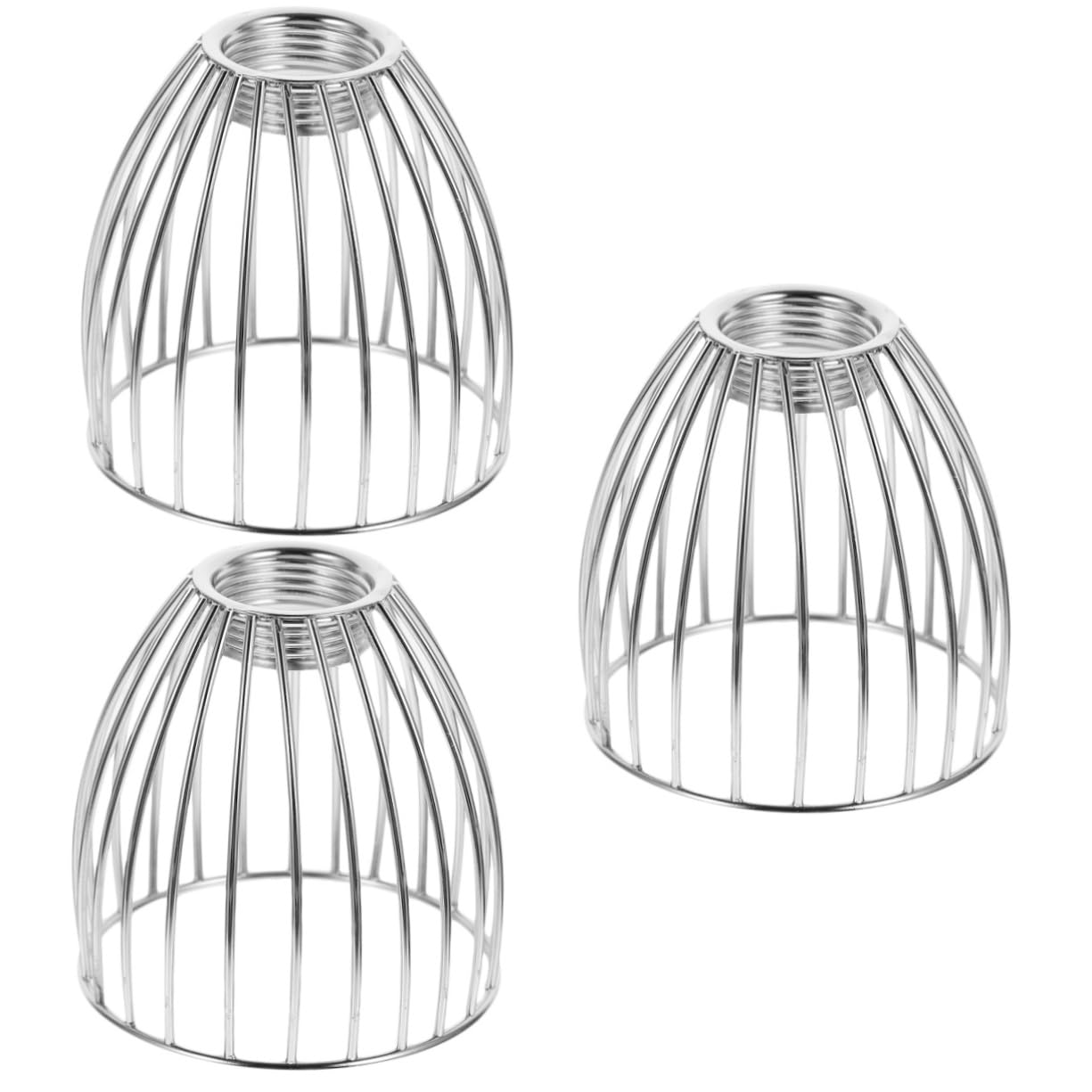 DOITOOL 3pcs Unique Metal Bird Cage Lampshade Fashionable Light Shade for Wall Ceiling Floor Lighting Housewarming Present