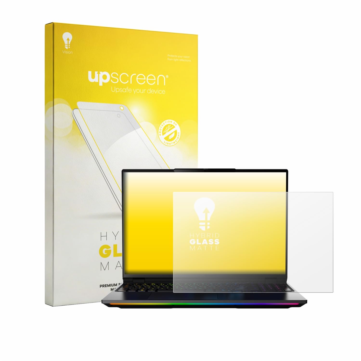 upscreen Pellicola Vetro per MEDION Erazer Beast 16 X15 | , Opaca Protezione Schermo Made in Germany, Anti-Riflesso 9H Durezza Hybrid Glass Antigraffio