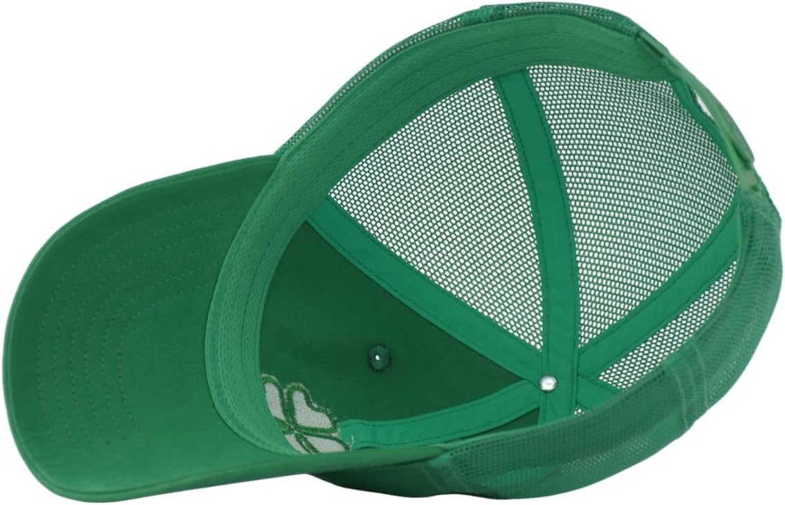 TSSGBL Lucky Clover Trucker Hat- Small & OSFM & XXL Available, Irish Shamrock Embroidered Baseball Cap St Patricks Day Gifts - Image 5
