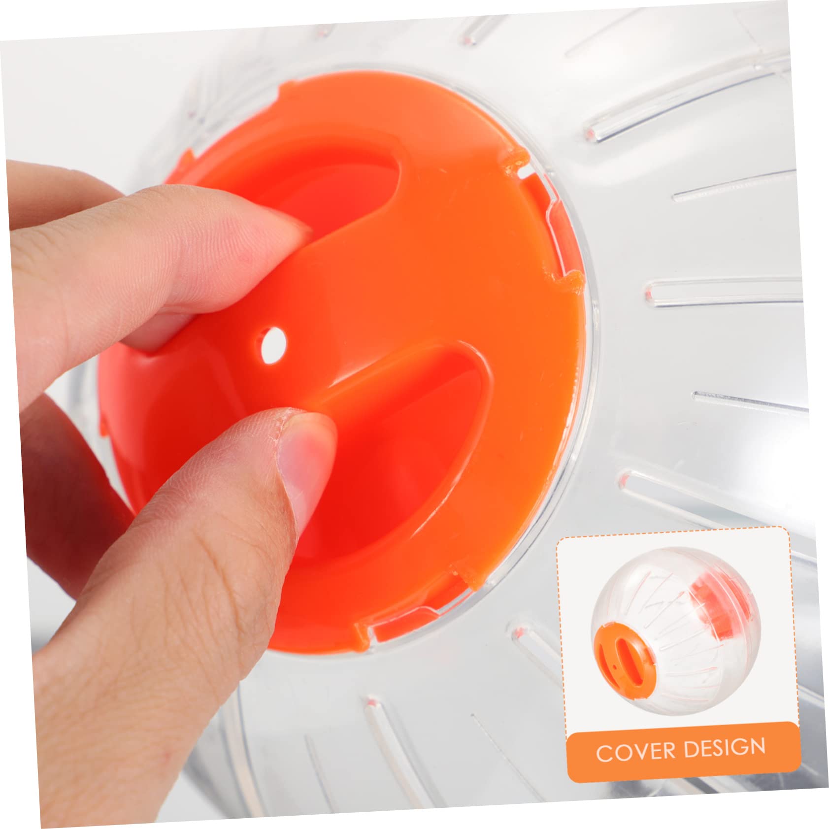 minkissy 2stücke Hamster Spielzeug Laufball Für Kleintiere Sicherer Robuster Für Gesunde Bewegung Und Spaß Geeignet Für Hamster Eichhörnchen Und Andere Haustiere Orangefarben -frei