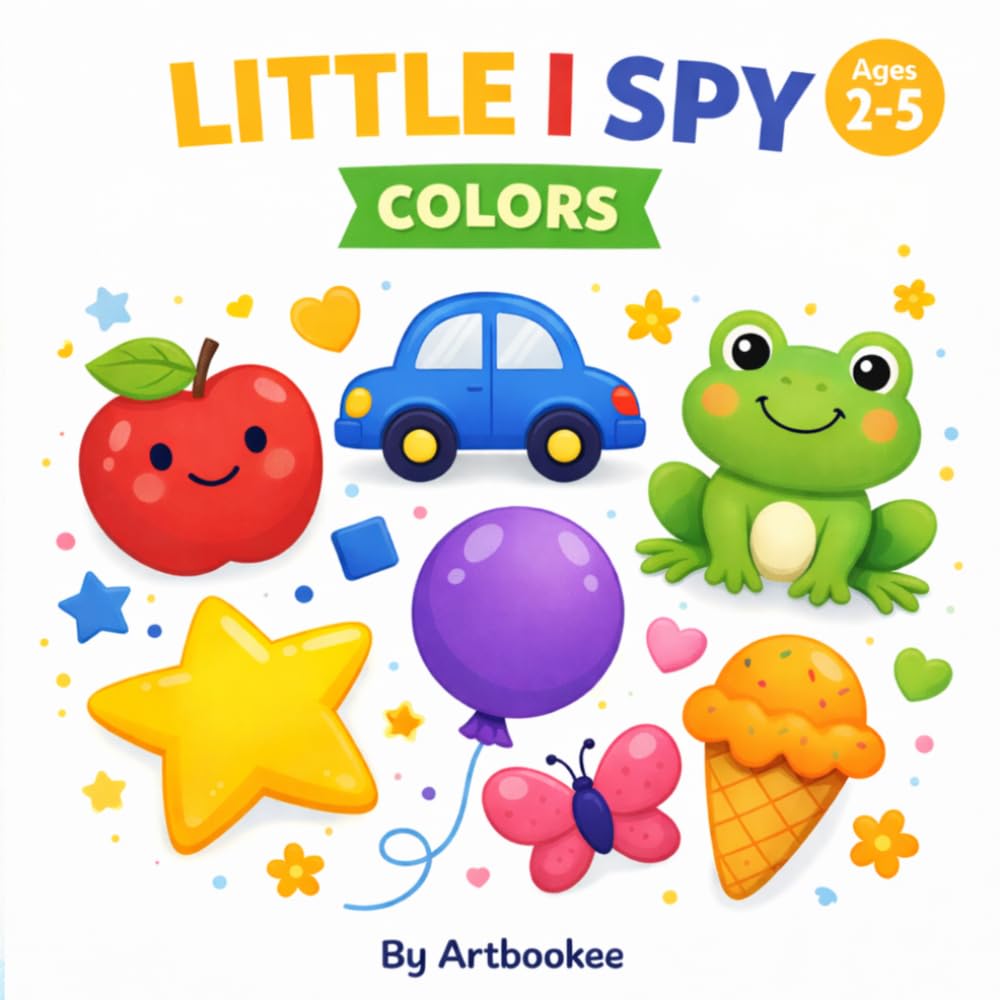 Little I Spy Colors: A Fun Search and Find Activity Book for Toddlers Ages 2–5