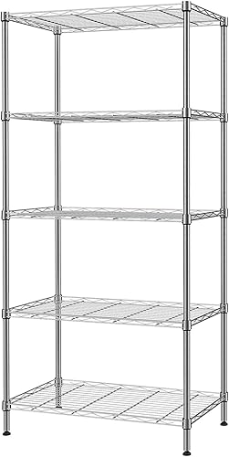 Miniatura 68 de Estantería de metal de 4 niveles de alambre de 36 pulgadas de ancho x 14 pulgadas de profundidad x 54 pulgadas de alto, estantes de almacenamiento