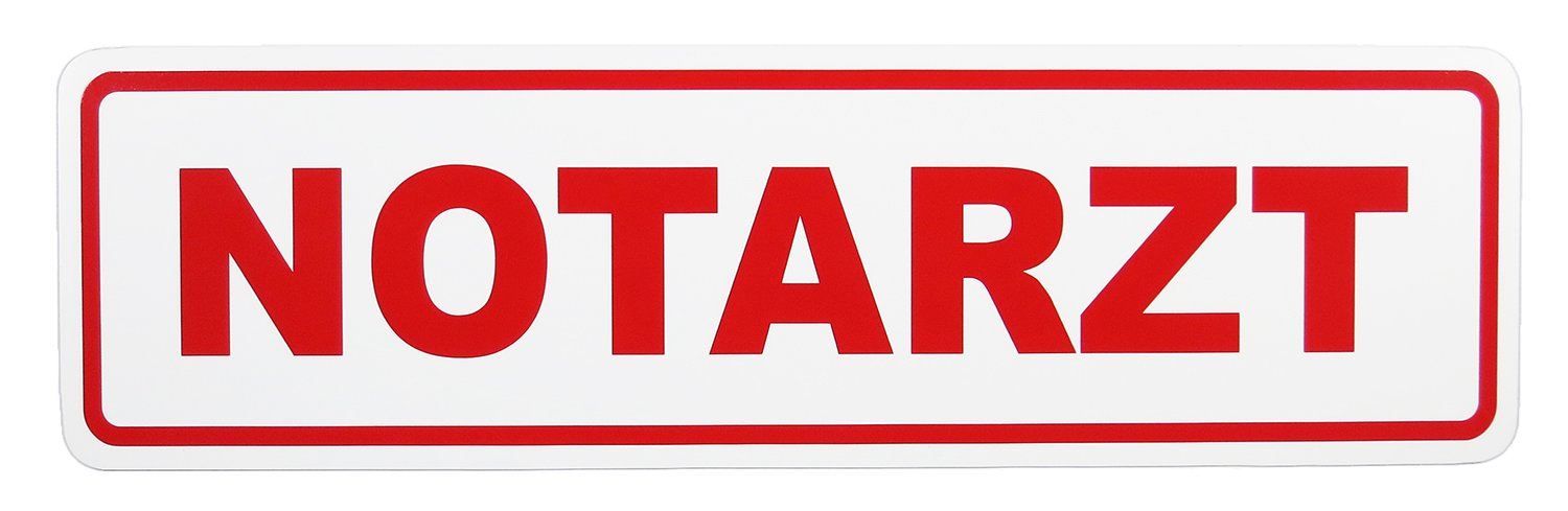 LOHOFOL Magnetic sign EMERGENCY DOCTOR, White, 35 x 10 cm - Image 3