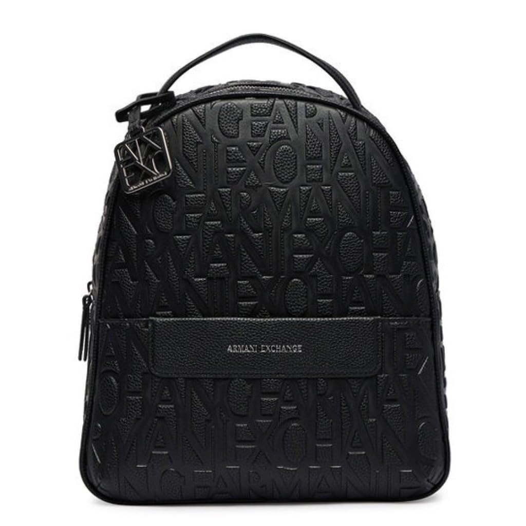 Armani Exchange A|X Women's Liz pebble backpack with inside pocket black