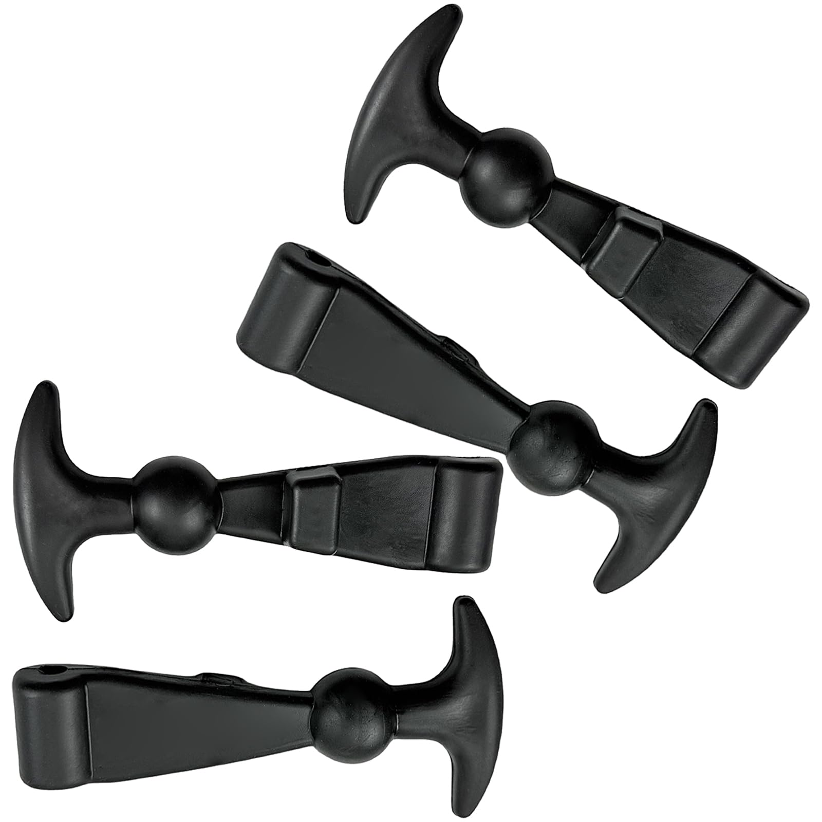 YROHGKPN 4Pcs Portable Sturdy Rubber Hoods Fasteners with T Grip Designs Secure Automotive Engine Covers Retention Daily Use T Handle Elastic Engine Covers Holder