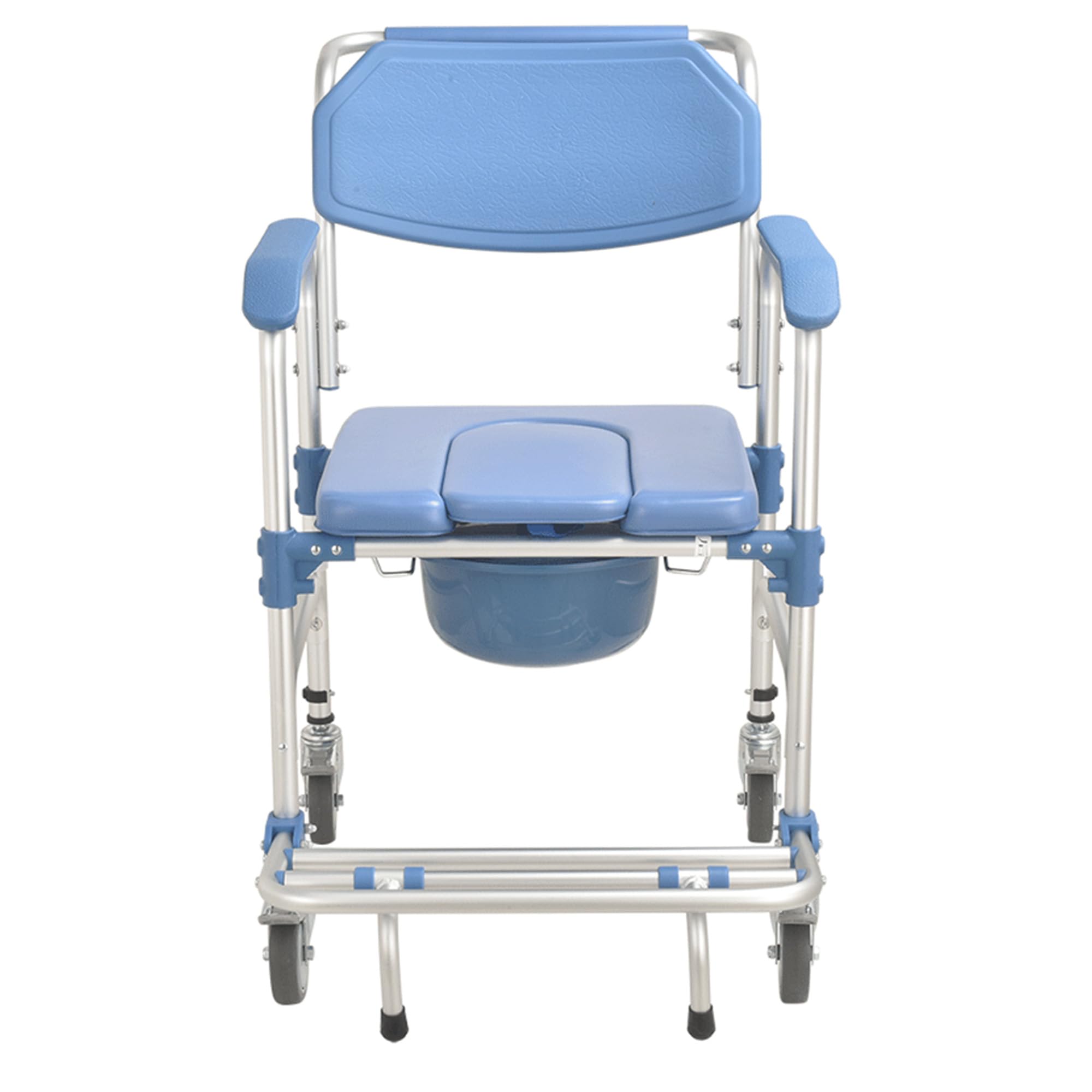 SEDIA A ROTELLE COMODA BLU