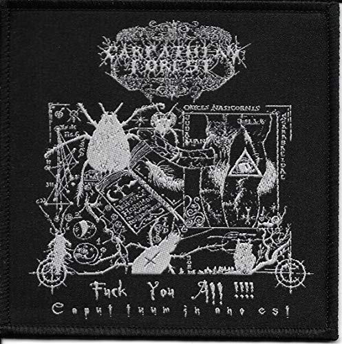 CARPATHIAN FOREST-Fuck You All!!!! Caput Tuum in Ano Est-WOVEN PATCH