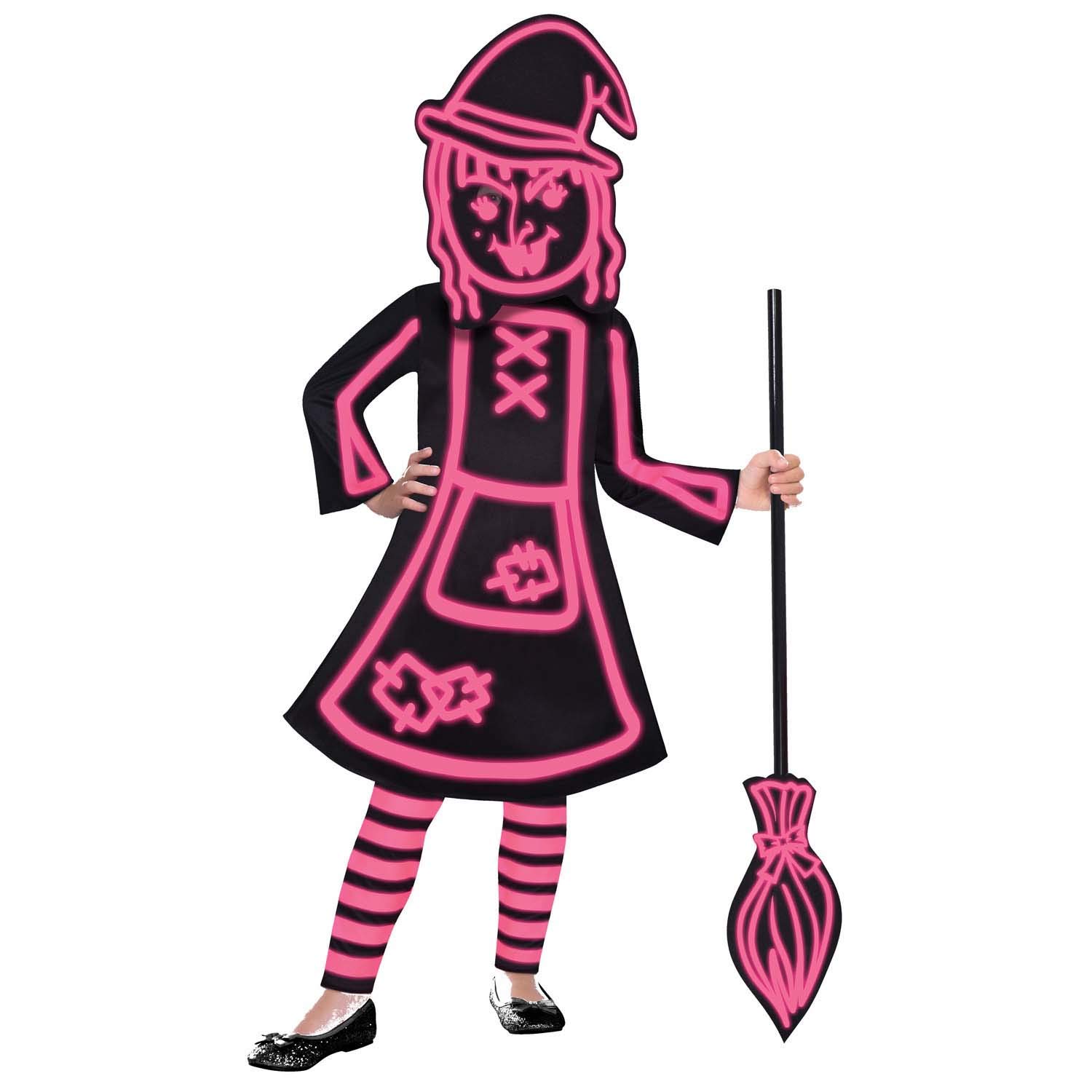 (9907110) Glow in the Dark Stick Witch (Age 10-12 Years)