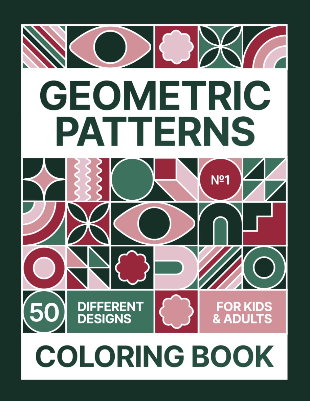 Geometric Patterns: Coloring Book for Kids and Adults: Geometric shapes, Patterns and Illustrations for Relaxation