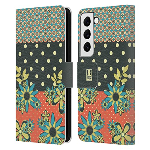 Housse fleurs orange pour Samsung S22 5G idéale pour vos sorties et voyages