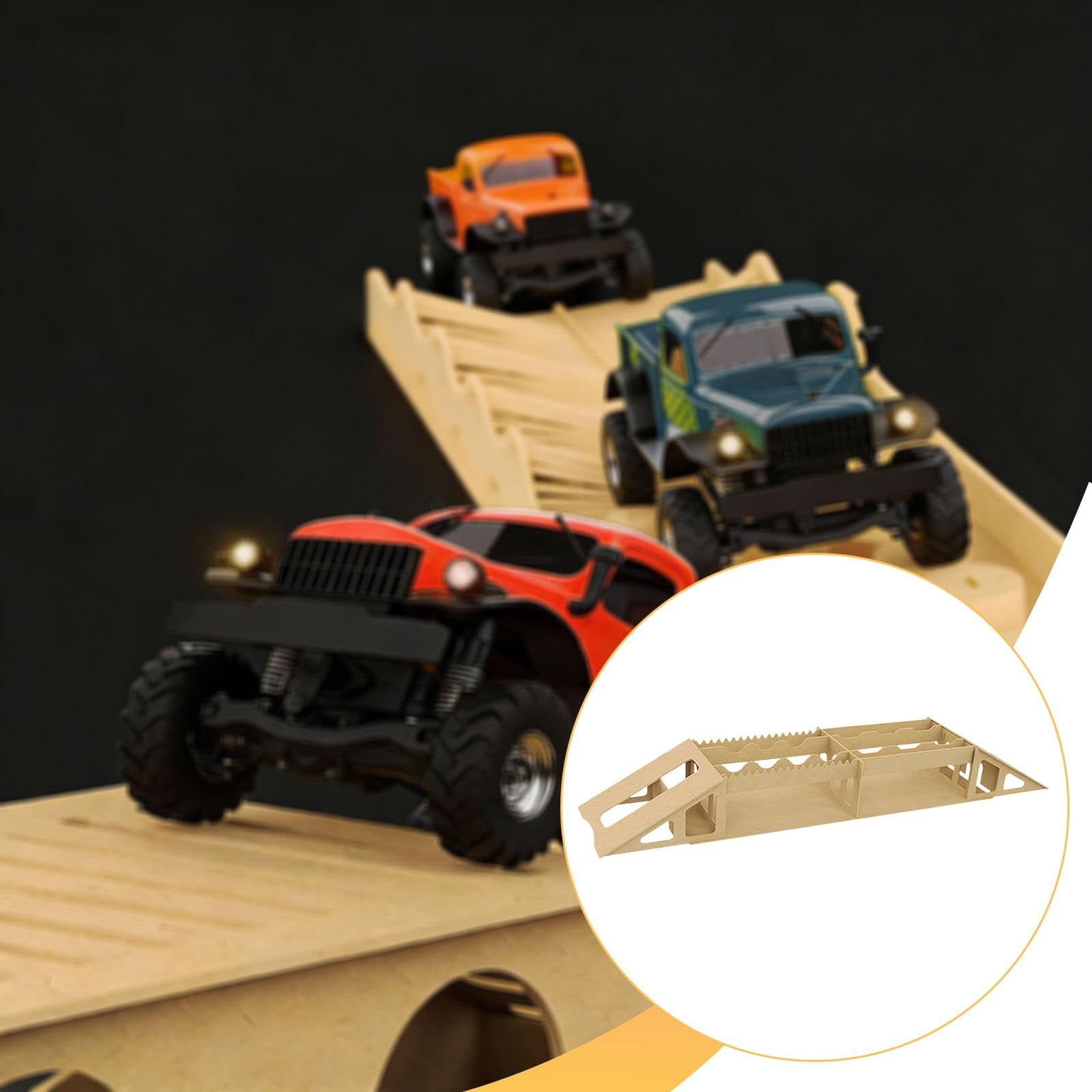 Percorso a Ostacoli in Legno RC per Auto Telecomandate, Set di Ponte a Ostacoli di Simulazione, Accessori per Camion RC, Ornamento in Miniatura Fai da, Ponte Stretto