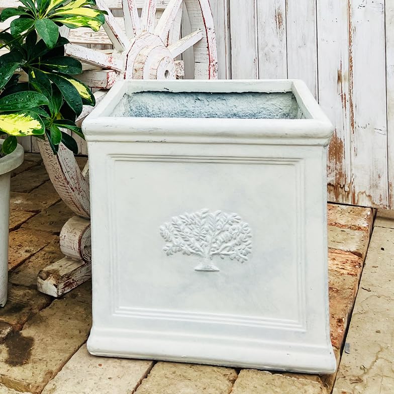 Amazon.co.jp: スクエアポット フォレスト8号 ファイバーセメント鉢