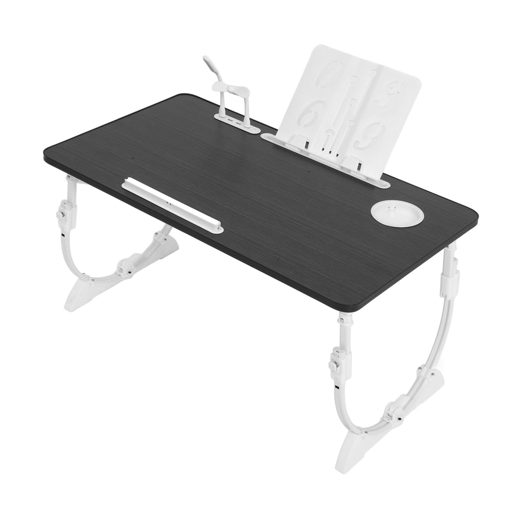 Gadpiparty 1set Adjustable Lap Desk for Bed Foldable Lightweight Bed Table Tilt Function Convenient Storage Height Angle for Study Work Spaces